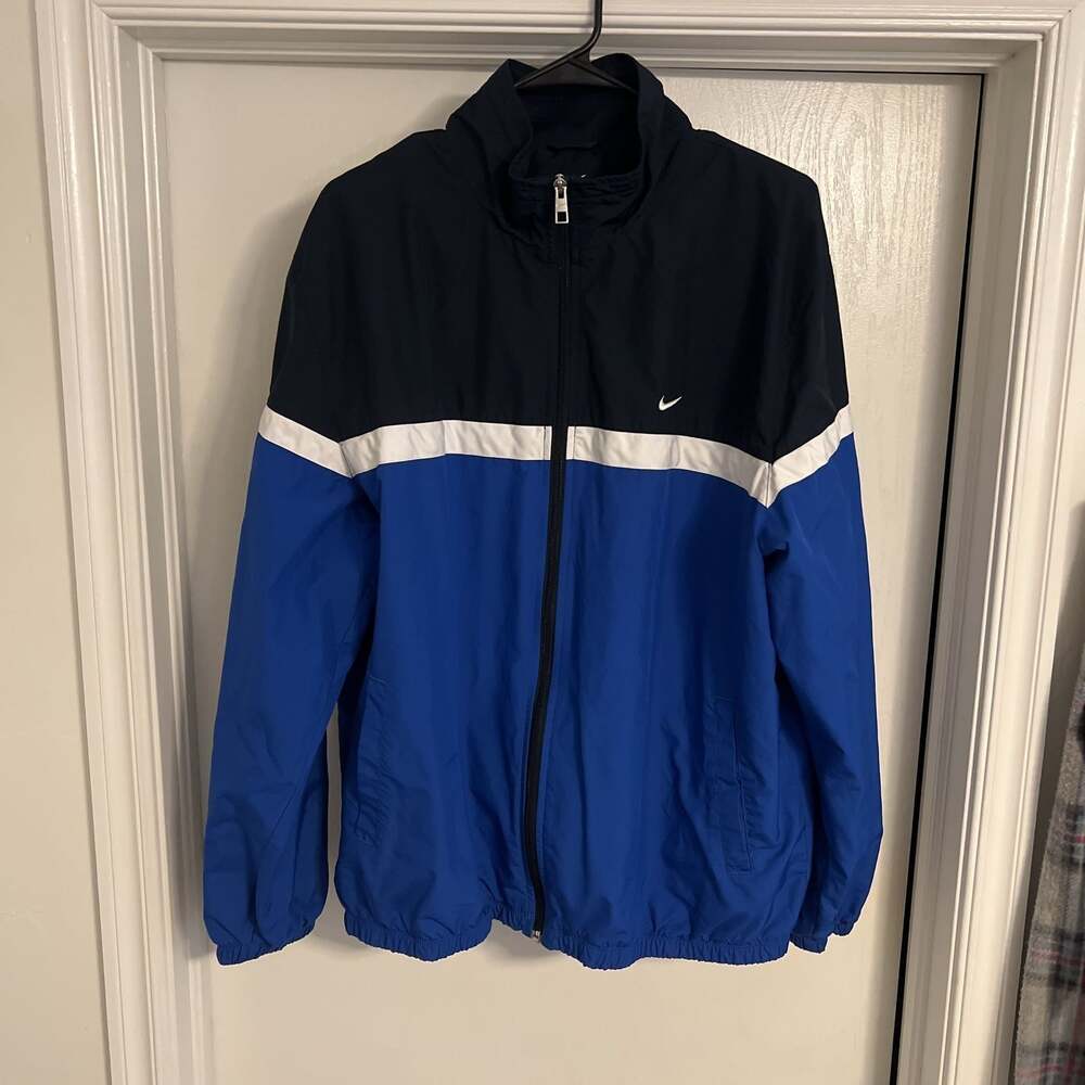 Vintage Nike Athletics Blue & Navy Windbreaker Jacket